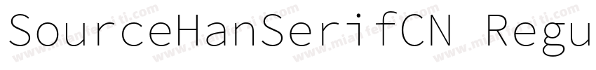 SourceHanSerifCN Regularmlgkt字体转换